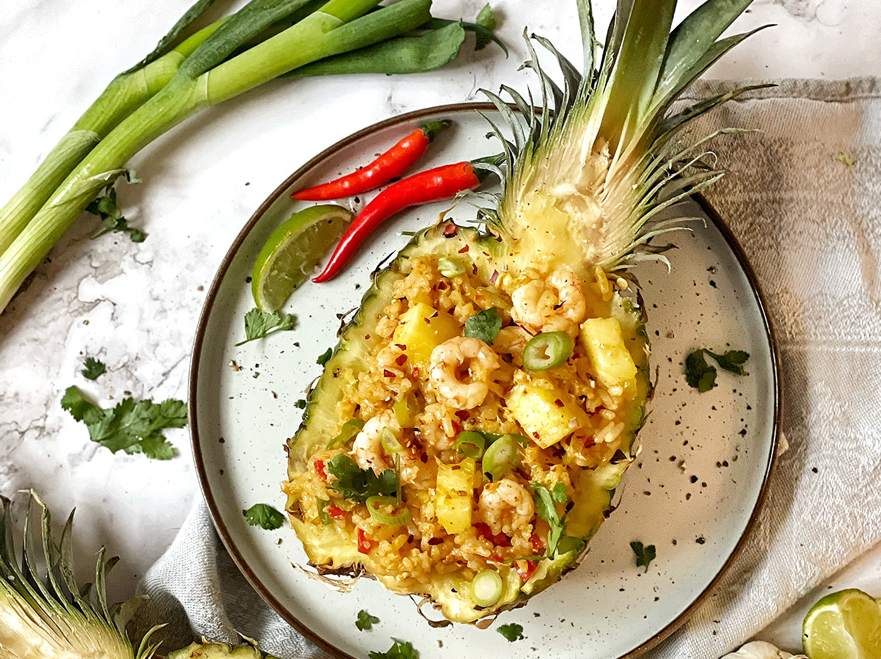 Lia's Spicy Pineapple Fried Rice