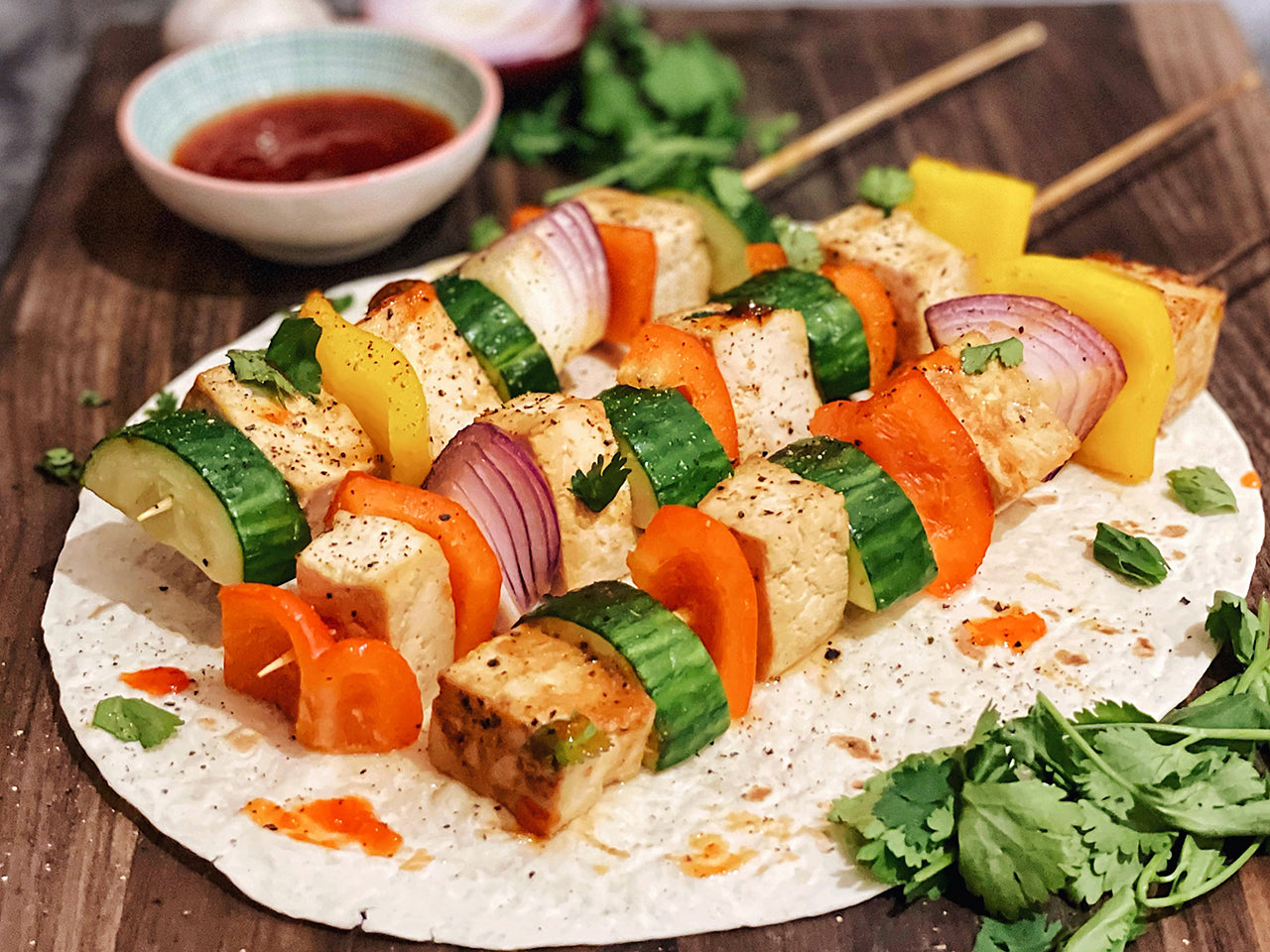 Lia's Vegan Tofu Kebabs